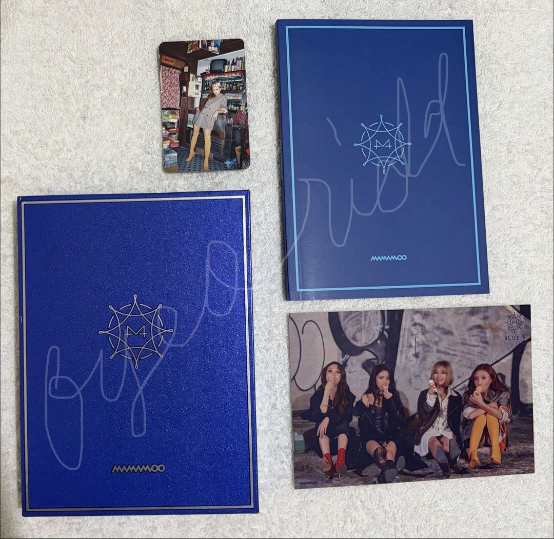 mamamoo blues album hwasa pc (Category: K-Wave Merchandise) located in Manila. Submitted by windfloerw (Listing ID 1470447500, Image 1). Description: wts lfb mamamoo ph (unsealed) blue;s album with official pc and postcard — on hand — mod: j&t | mop: gcash — ₱800 + packaging fee + shipping fee (negotiable deadline of payment for sure buyer) — no to sensi & rush buyer dm me to claim 📩 see proofs/feedbacks on my x acc: byeoridal.