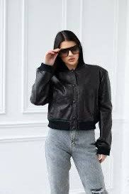 MANGO FAUX BLACK PEBBLED LEATHER BOMBER JACKET (Category: Coats, Jackets and Outerwear) located in Quezon City. Submitted by ysabellashoppe (Listing ID 1470394811, Image 2). Description: Like new condition Mango Faux leather Black Pebbled bomber jacket. .