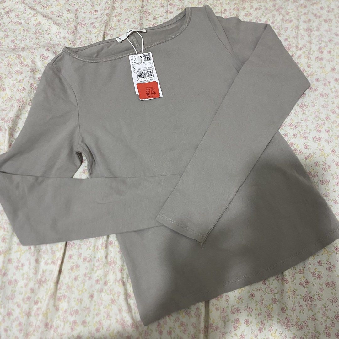 Mango grey long-sleeve top (Category: Longsleeves) located in Davao. Submitted by hercloset.dvo (Listing ID 1470474537, Image 1). Description: .