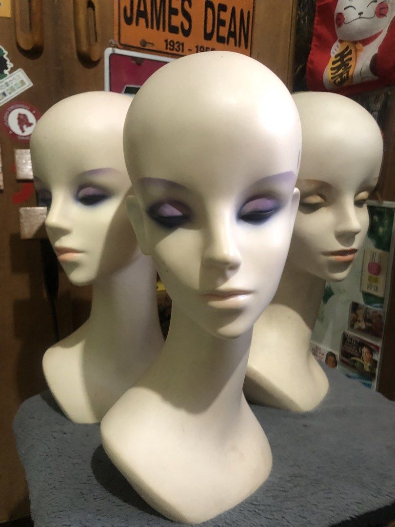 Mannequin Head Busts 3pcs set (Category: Craft Supplies & Tools) located in Quezon City. Submitted by markgolveo (Listing ID 1470437142, Image 3). Description: Mannequin Head Busts 3pcs set Set bundle only no breaking Signs of wears but still good for display.