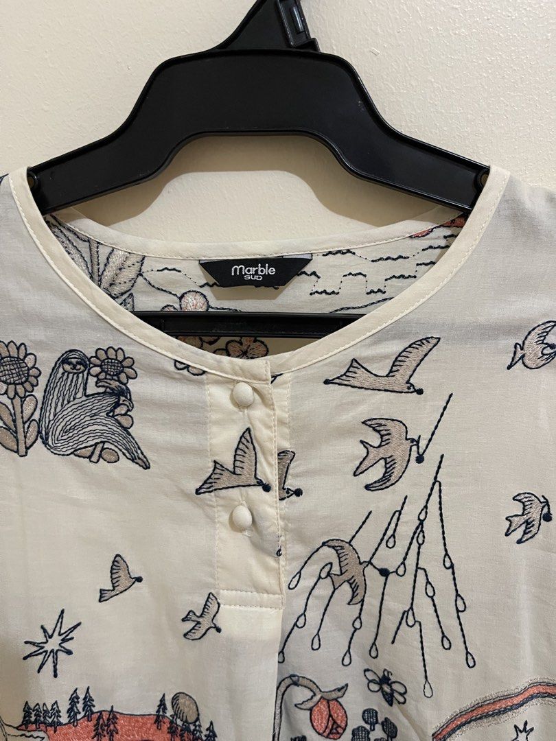 Marble SUD Embroidered Blouse (Category: Blouses) located in San Jacinto. Submitted by lovedbylou.ph (Listing ID 1470397754, Image 2). Description: •beautiful embroidery •free size.
