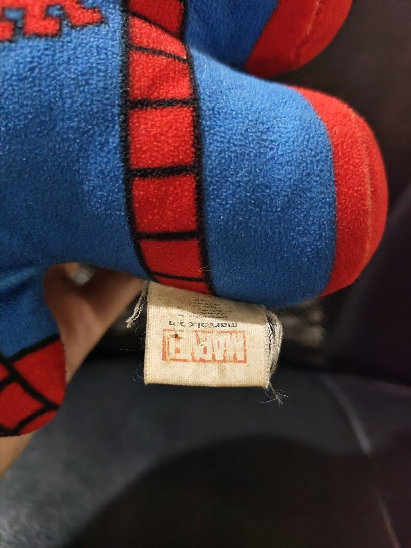 Marvel Spider-Man chibi-style plush toy (Category: Plushies & Soft Toys) located in Bulacan. Submitted by angel.decluttersx (Listing ID 1470547510, Image 3). Description: for all ages 8 inches needs washing lang.