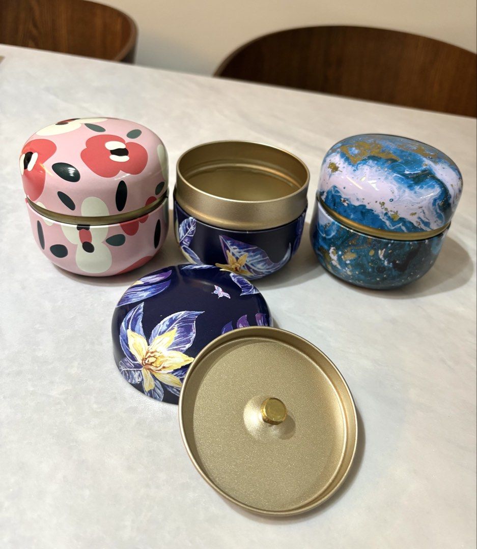 Matcha Tin Cans (5 designs) (Category: Food Organization & Storage) located in Manila. Submitted by fabu_lous (Listing ID 1470457423, Image 2). Description: Matcha Tin Cans 5 designs Available Only Php 250 each All available on hand.