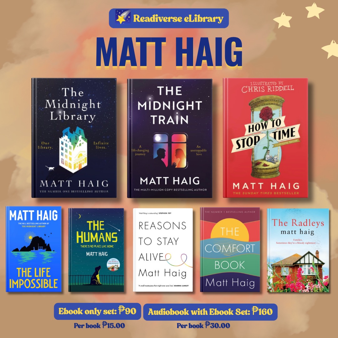 Matt Haig - The Midnight Library, The Midnight Train, How to Stop Time ...