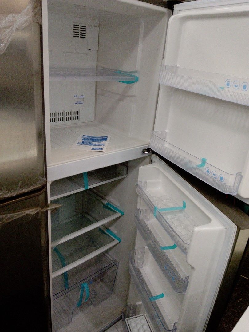 Maytag MSP250G-SA Top Mount Refrigerator 238L (Category: Refrigerators and Freezers) located in Manila. Submitted by kamanowkhmr (Listing ID 1470352670, Image 3). Description: - Brand: Maytag - Model: MSP250G-SA - Type: Top mount refrigerator - Volume: 250L gross / 238L net - Finish: Stainless steel look with vertical door handles - Power: 220V, 60Hz - Condition: Brand new, still wrapped in factory plastic film protection - Origin: Made in Vietna