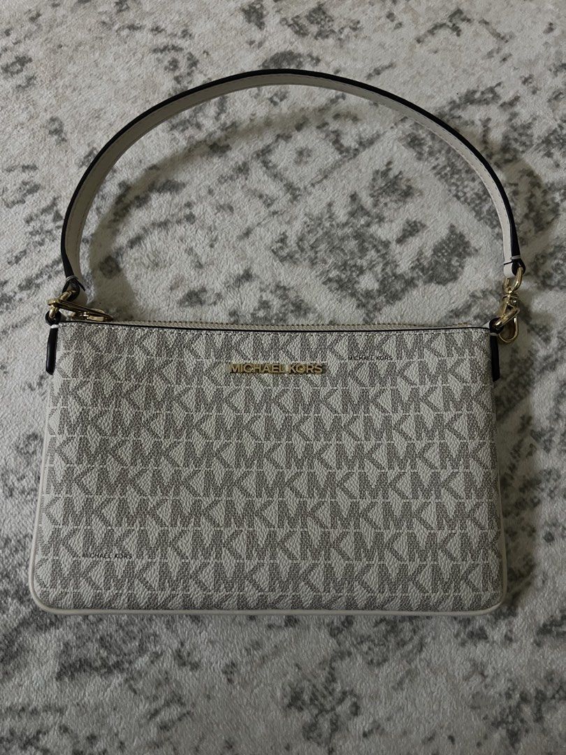 Michael Kors MK Monogram Shoulder Bag, Luxury, Bags & Wallets on Carousell