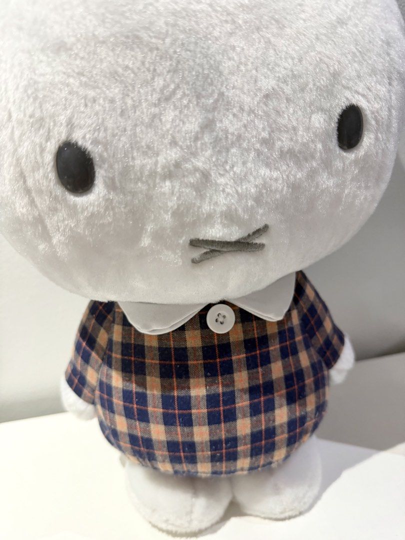 Miffy Large Plushie (Category: Plushies & Soft Toys) located in Makati City. Submitted by stelaclo (Listing ID 1470556716, Image 3). Description: Japan exclusive Miffy tartan plushie Size: 18in height Condition: 9.5/10 very close to brand new! Only used as a display in my room. P1,200 MOP: Gcash/Maya/BDO/Unionbank Free shipping & same day delivery around Metro Manila!.