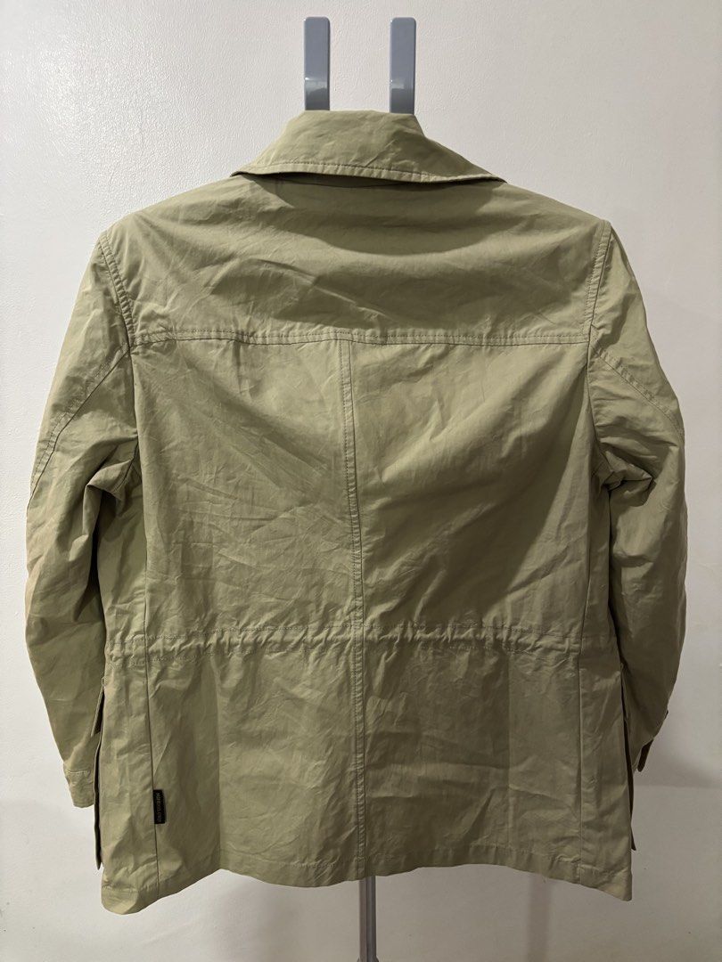 Minerva Owl Safari Jacket, OLIVE GREEN (Category: Coats, Jackets and Outerwear) located in Quezon City. Submitted by clutter_busters (Listing ID 1470437072, Image 3). Description: Minerva Owl Milano Italy Safari Jacket OLIVE GREEN - FIXED PRICE + SF - From Italy - Pit to pit: 20 inches - Length: 26 inches - RFS, decluttering - shipping Lalamove/JnT.