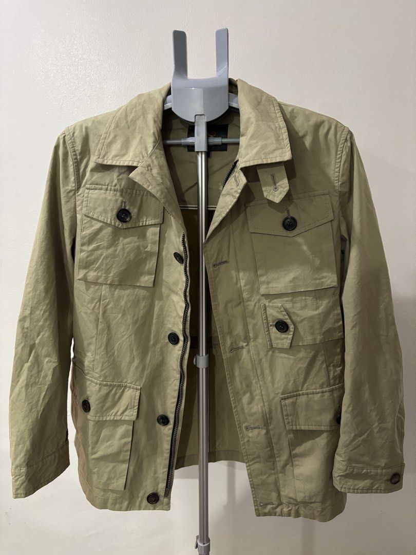 Minerva Owl Safari Jacket, OLIVE GREEN (Category: Coats, Jackets and Outerwear) located in Quezon City. Submitted by clutter_busters (Listing ID 1470437072, Image 1). Description: Minerva Owl Milano Italy Safari Jacket OLIVE GREEN - FIXED PRICE + SF - From Italy - Pit to pit: 20 inches - Length: 26 inches - RFS, decluttering - shipping Lalamove/JnT.