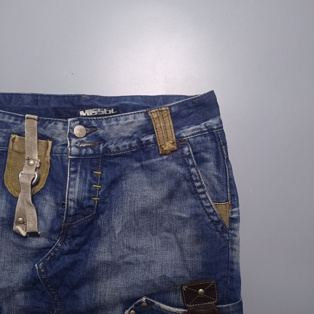 Miss Sixty Multipocket Denim Skirt (Category: Skirts) located in Las Pinas. Submitted by jmbl.thrds (Listing ID 1470384760, Image 3). Description: Miss Sixty Multipocket Denim Skirt 31 width 18.5 length No flaws.
