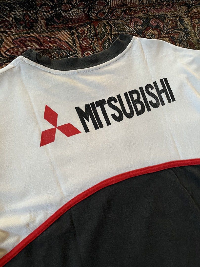 Mitsubishu Racing Vintage Shirt (Category: Activewear) located in Calapan. Submitted by clothing_shoes24 (Listing ID 1470459552, Image 2). Description: Mitsubishu Racing Vintage Shirt Used in a good condition L fits XL (21x31) crop for better fit 650 + sf Oriental Mindoro.