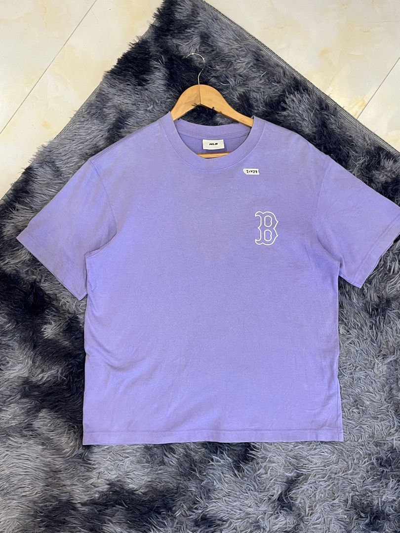 MLB Boston Violet shirt (Category: Tshirts & Polo Shirts ) located in Manila. Submitted by cjcuevas_05 (Listing ID 1470376121, Image 1). Description: 📍Tanza Cavite Dimes: 21x27 Color rate: 9.5 GCASH ONLY, can ship thru JnT/orange check out.