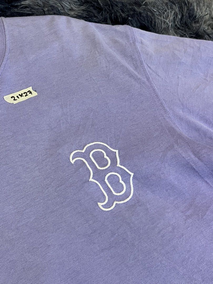 MLB Boston Violet shirt (Category: Tshirts & Polo Shirts ) located in Manila. Submitted by cjcuevas_05 (Listing ID 1470376121, Image 2). Description: 📍Tanza Cavite Dimes: 21x27 Color rate: 9.5 GCASH ONLY, can ship thru JnT/orange check out.