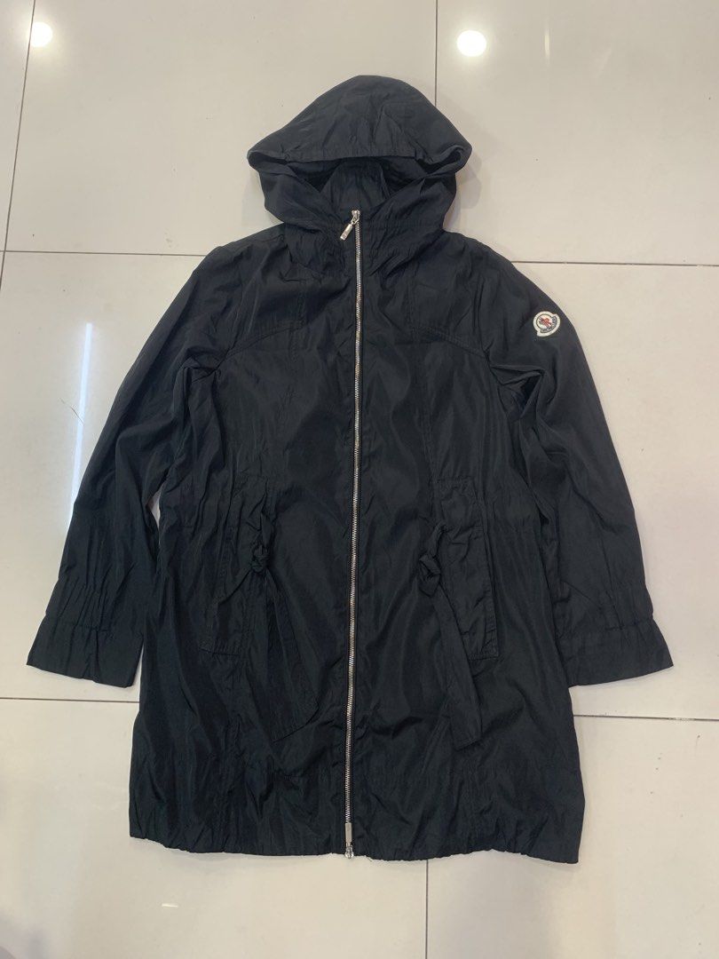 Moncler Black Hooded Windbreaker Jacket Size 3 (Category: Luxury Apparel) located in Tarlac. Submitted by luxurious_apparel (Listing ID 1470445266, Image 1). Description: - Authentic Moncler hooded windbreaker in classic black - Size: 3 (Marked on tag) - Full zip front with branded puller - Adjustable drawstring waist and elasticated cuffs - Iconic Moncler logo patch on the left sleeve - Lightweight and ideal for layering - Made in Armenia with i