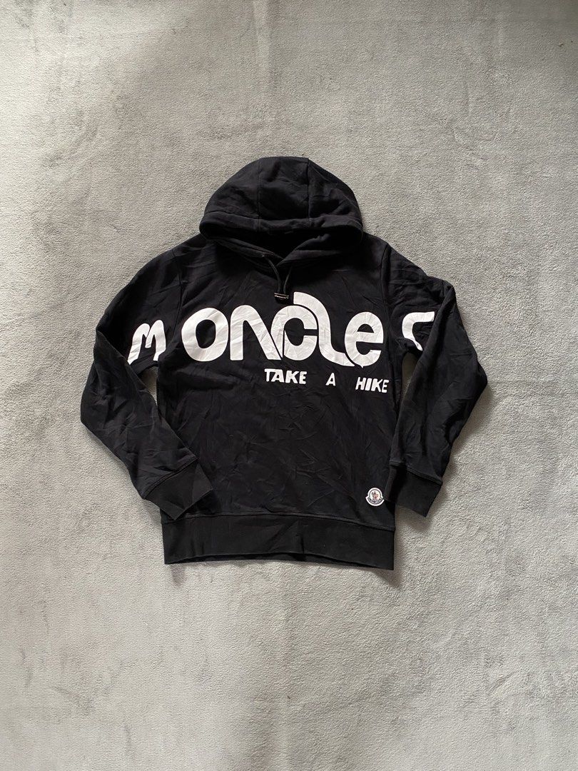 Moncler Hoodie (Category: Coats, Jackets and Outerwear) located in Ozamiz City. Submitted by thriftnikael (Listing ID 1470514657, Image 1). Description: width: 20 length: 26 size: m on tag best fit small Color rate: 10/10 Condition: 10/10 Issue: n/a.