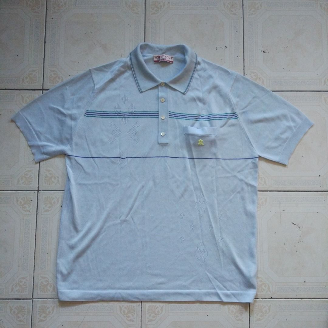 Montagut Poloshirt 6 (Category: Tshirts & Polo Shirts ) located in Pasay City. Submitted by denimdude.ph (Listing ID 1470429101, Image 1). Description: made in France blue marks on sleeve, last pic.