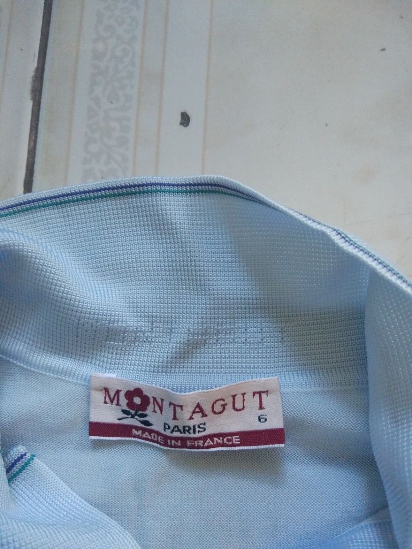 Montagut Poloshirt 6 (Category: Tshirts & Polo Shirts ) located in Pasay City. Submitted by denimdude.ph (Listing ID 1470429101, Image 3). Description: made in France blue marks on sleeve, last pic.