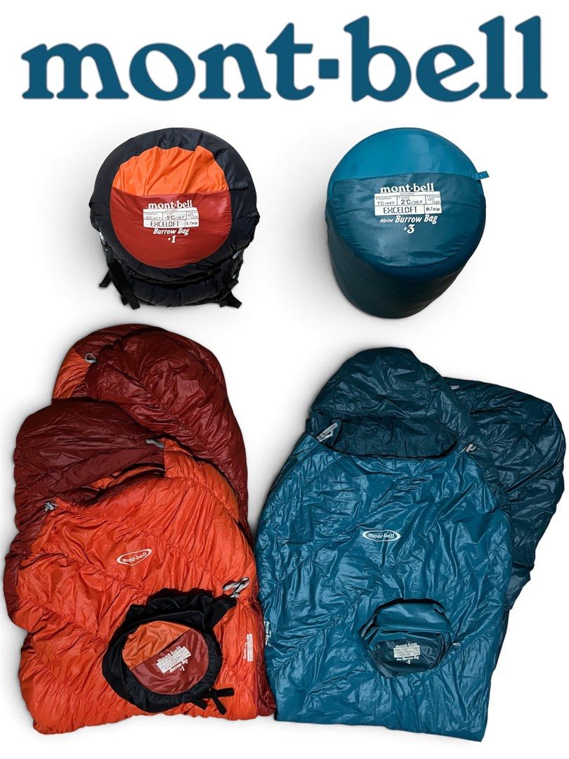 MONTBELL SLEEPING BAG (Category: Hiking & Camping) located in Abucay. Submitted by emerald1986 (Listing ID 1470468950, Image 1). Description: MONTBELL SLEEPING BAG BURROW #1 & BURROW #3 Both excellent No flaws Needs to be washed before use 6000 EACH.
