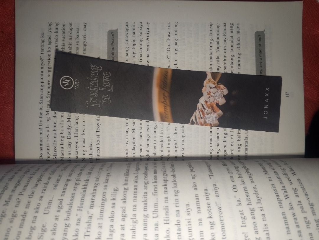 Montello High and Training to Love SET (Category: Storybooks) located in Caloocan City. Submitted by gwyzini (Listing ID 1470547169, Image 3). Description: Decluttering! Selling for set! MH, TTL both for 530 php with bookmark ea.