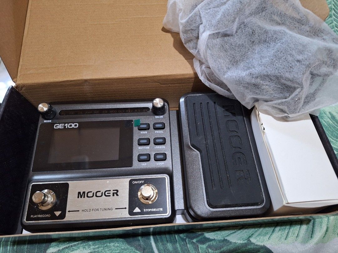 Mooer GE100 Guitar Multi-Effects (Category: Musical Instruments) located in Manila. Submitted by chimichich51174 (Listing ID 1470555628, Image 2). Description: 🎸 FOR SALE: Mooer GE100 Guitar Multi-Effects Processor 🎸 Good as new, complete with box! Great for beginners and gigging guitarists alike. ✅ 66 effects and 80 patches ✅ Built-in looper, drum machine, and lesson mode ✅ Expression pedal included ✅ Perfect for practice, home recording, and 