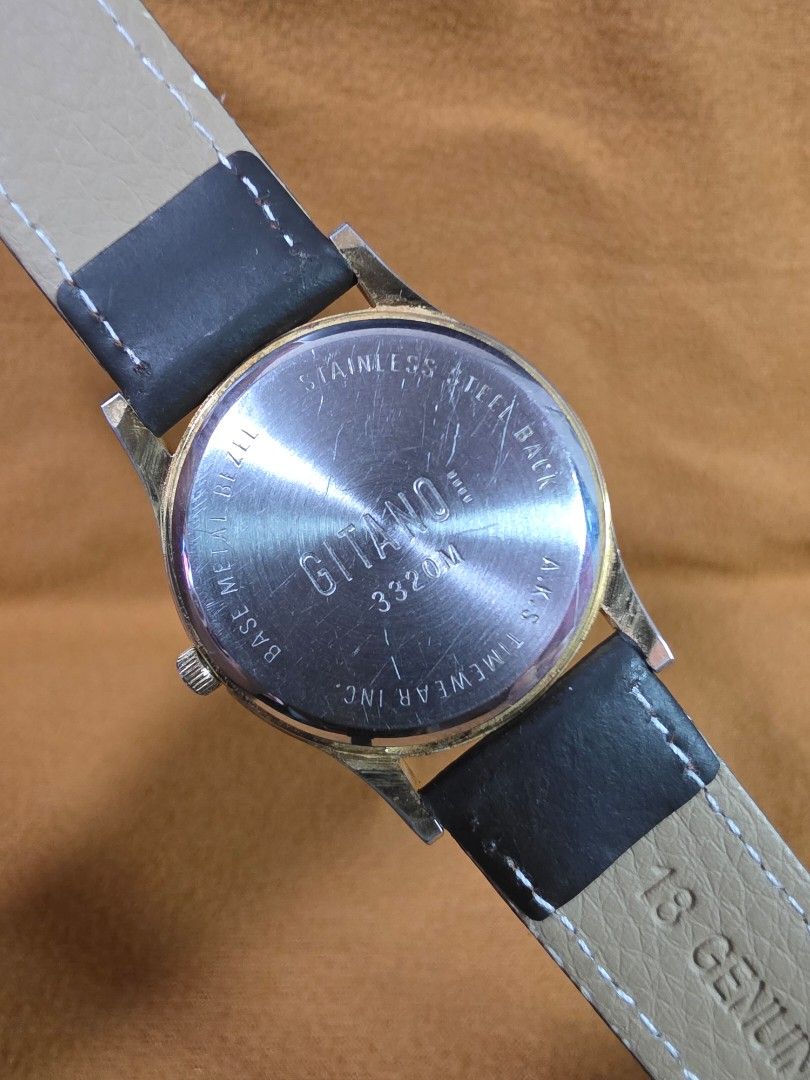Moon Phase Quartz Watch (Category: Women's Watches) located in Rosales. Submitted by akumie30 (Listing ID 1470534063, Image 3). Description: Collectible Moonphase Watch Working Condition Gitano Case Size: 31.5mm, 33mm with Crown Piere Nicol Case Size : 24mm, 25.7mm with Crown 1,500 Each 2,500 Take all.