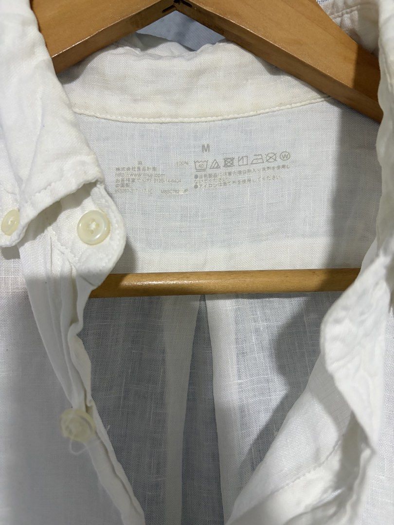 Muji LINEN BLEND 3/4 SLEEVE (Category: Blouses) located in Iloilo. Submitted by thethriftopia (Listing ID 1470450386, Image 2). Description: SIZE: M COLOR RATE: 10/ 9.5 DIMES: W20 x L29 Wash and Wear Rewash if necessary Color may vary due to lighting Color rate indicated on description Disclaimer: Manage your expectations since this is a pre-loved item. Thank you so much. MOP GCASH and Bank Transfer SHIP VIA JNT EXPRESS STRICTLY NO COP and COD LO