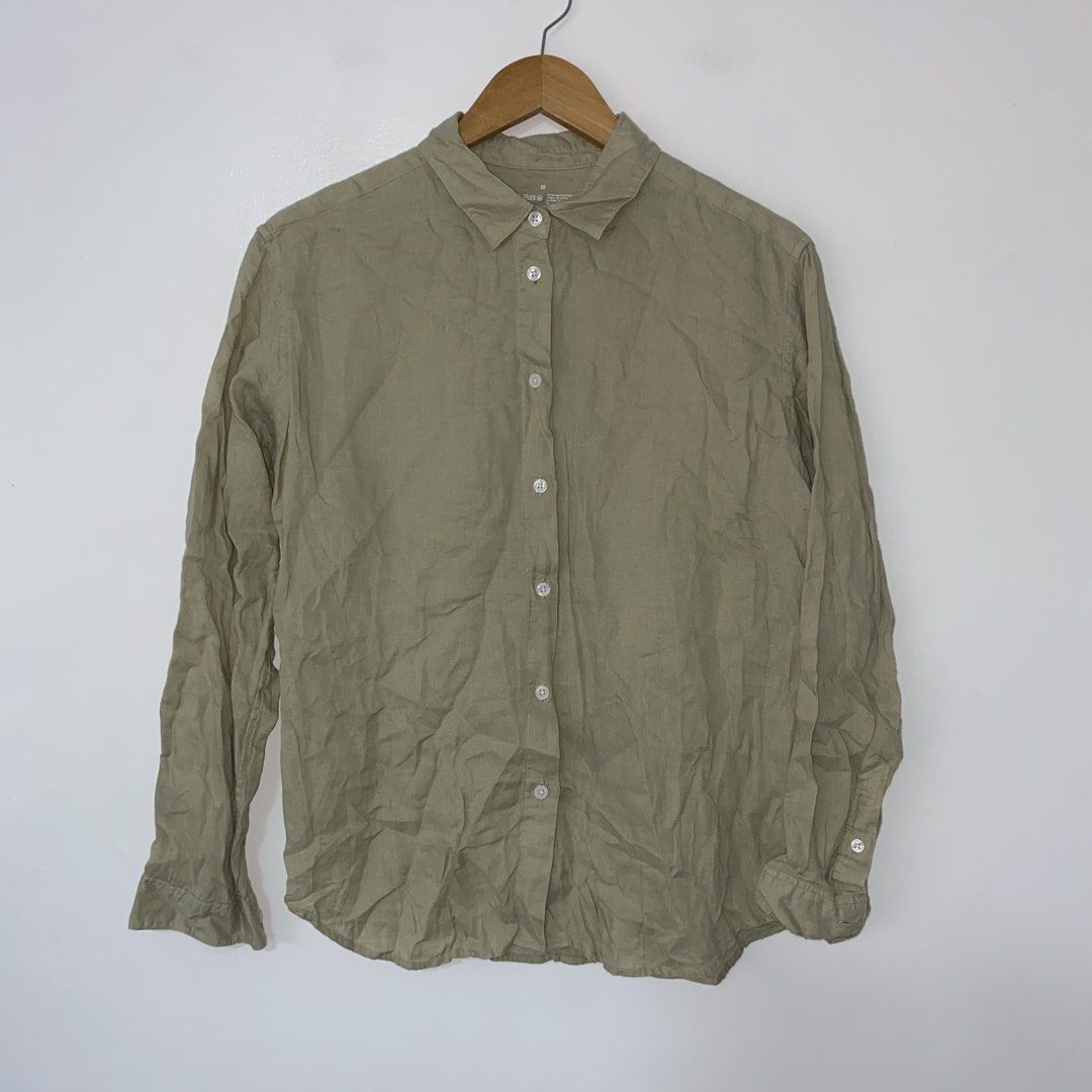 MUJI linen long sleeve top (Category: Longsleeves) located in San Jose del Monte. Submitted by mamiracky (Listing ID 1470450726, Image 3). Description: .