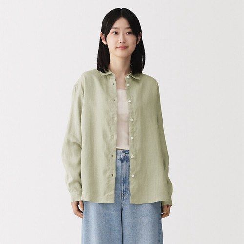 MUJI linen long sleeve top (Category: Longsleeves) located in San Jose del Monte. Submitted by mamiracky (Listing ID 1470450726, Image 1). Description: .