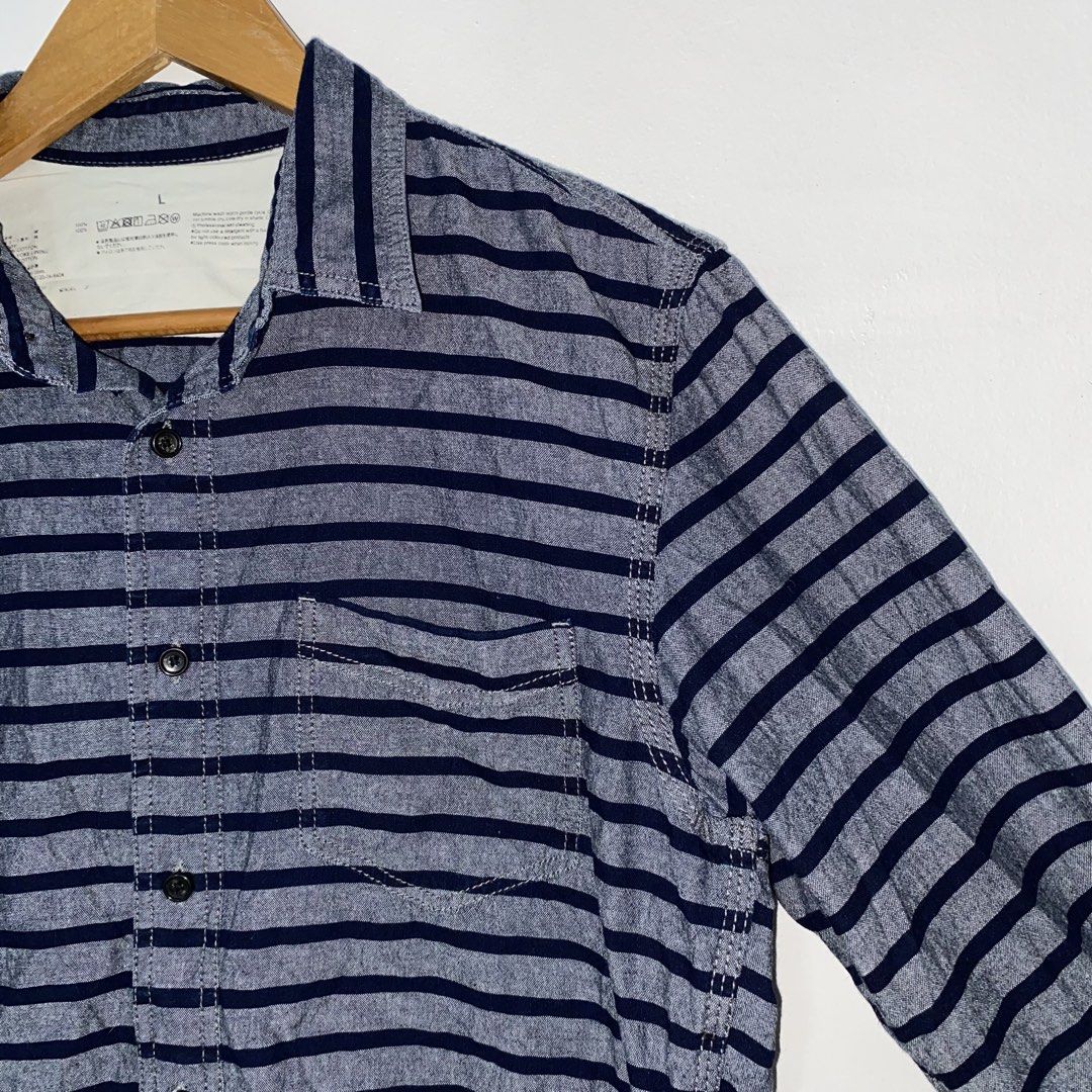MUJI men long sleeve top (Category: Formal Shirts) located in San Jose del Monte. Submitted by mamiracky (Listing ID 1470469323, Image 2). Description: .