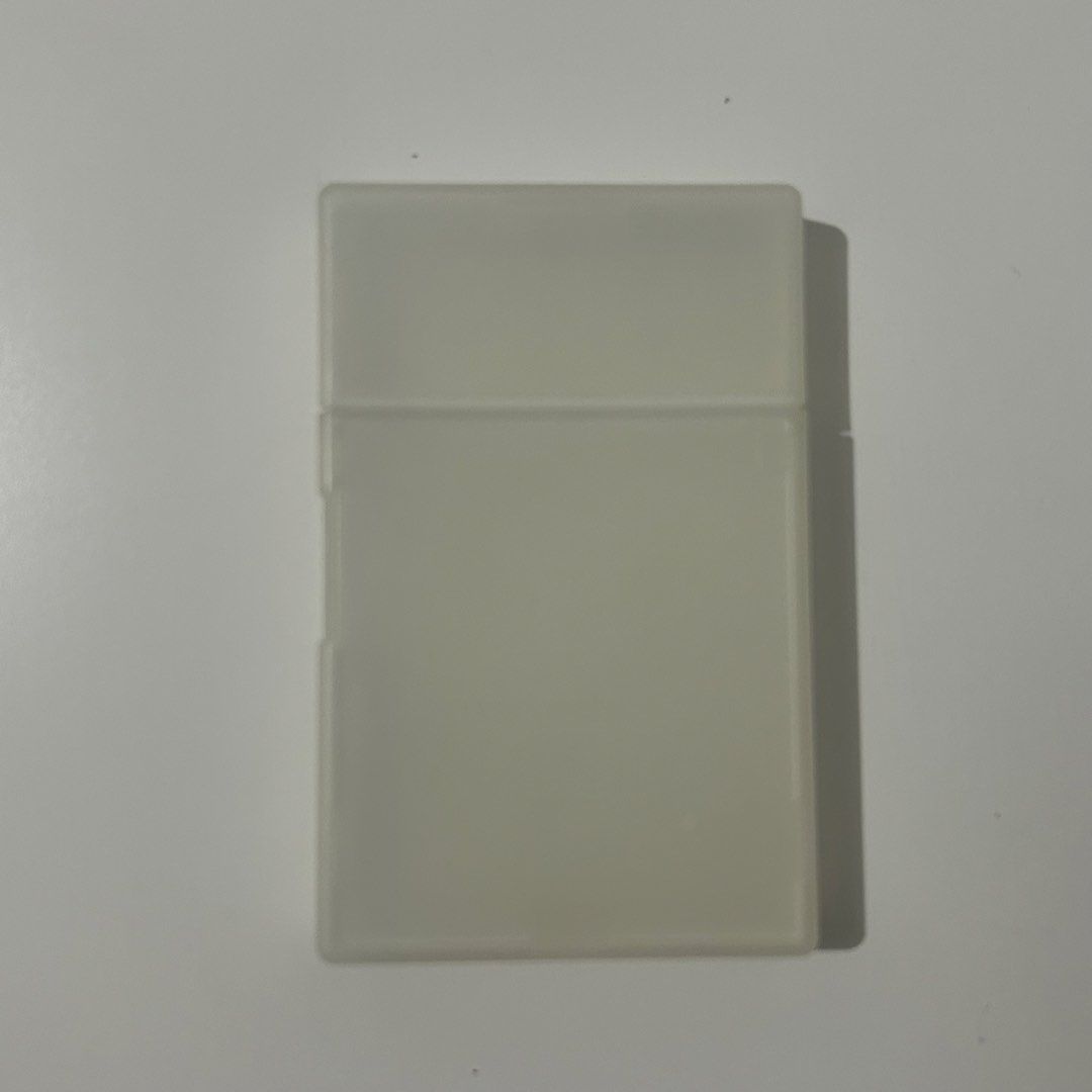 Muji PP Card Case Storage Box Holder (Category: Stationery & School Supplies) located in Marikina City. Submitted by loveeshinsuke (Listing ID 1470428110, Image 1). Description: - Clear plastic card case with secure snap closure - Fits business cards, loyalty cards, and small stationery - Compact and lightweight, easily slips into pockets or bags Has yellowing na - Minimalist design suits any desk setup.