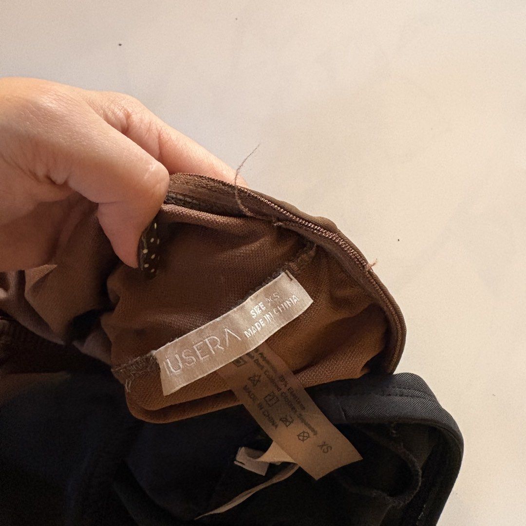 Musera black and brown set body hugging bodysuit (Category: Sleeveless) located in Quezon City. Submitted by kaelian_couture (Listing ID 1470466423, Image 3). Description: .