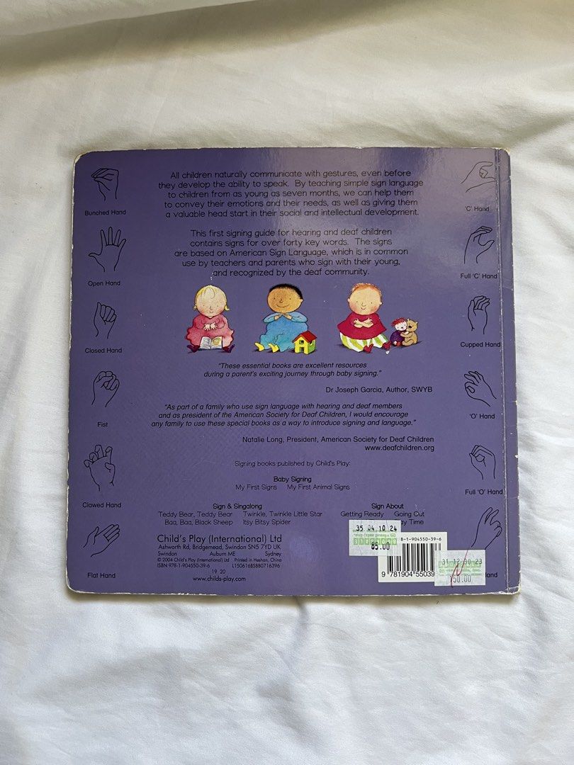 My First Signs Baby Board Book (Category: Children's Books) located in Muntinlupa City. Submitted by uniquepicks (Listing ID 1470404929, Image 2). Description: .