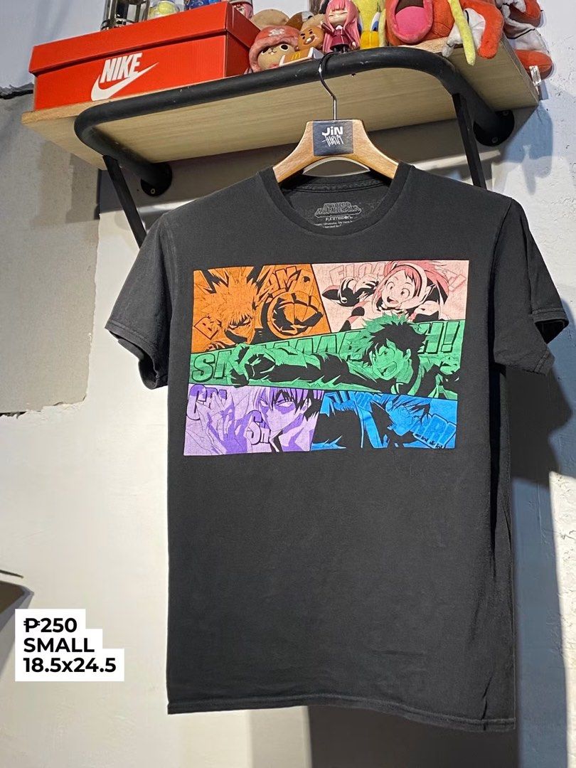 My Hero Academia Shirt by Funimation (Category: Tshirts & Polo Shirts ) located in Bocaue. Submitted by jintanthrift (Listing ID 1470432018, Image 1). Description: Details on pic . . . . . random tags: graphic shirt, graphic tee, anime shirt, anime tee.