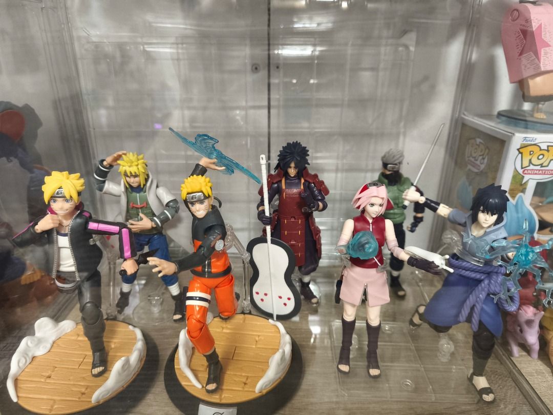 Naruto Action Figures Set with Accessories - BLOKEES (Category: Figurines & Statues) located in Santa Rosa. Submitted by tinytoycrate (Listing ID 1470543875, Image 1). Description: ⭐ Priority Set (5000 Set ⭐ As is no box and manual ⭐ Built ⭐ Good condition, Sasuke issue parehas left yung toes but can stand firmly as shown Boruto - 1070 Naruto - 1100 Sakura - 950 Kakashi - 1100 Sasuke - 900 Madara - 1100 Minato - 1000 - Fully articulated joints fo