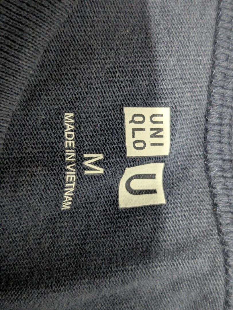Navy Blue Uniqlo Shirt (Category: Tshirts & Polo Shirts ) located in Manila. Submitted by _neku (Listing ID 1470457555, Image 3). Description: Excellent condition. Used this only once since it's too big. 17x26.5.