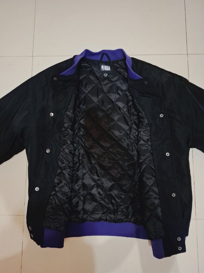 NBA × Primark Los angeles lakers varsity jacket (Category: Coats, Jackets and Outerwear) located in Narvacan. Submitted by jigger85_2ndaccount (Listing ID 1470488980, Image 3). Description: NBA x Primark Los Angeles Lakers bomber jacket like new 9.8/10 condition no issues size: small on tag UK size but dimes fit to medium,large , semi xl dimes: 23 x 27 can fit to large to semi xl bought in UK location: ilocos sur cab ship thru JNT or LBC.