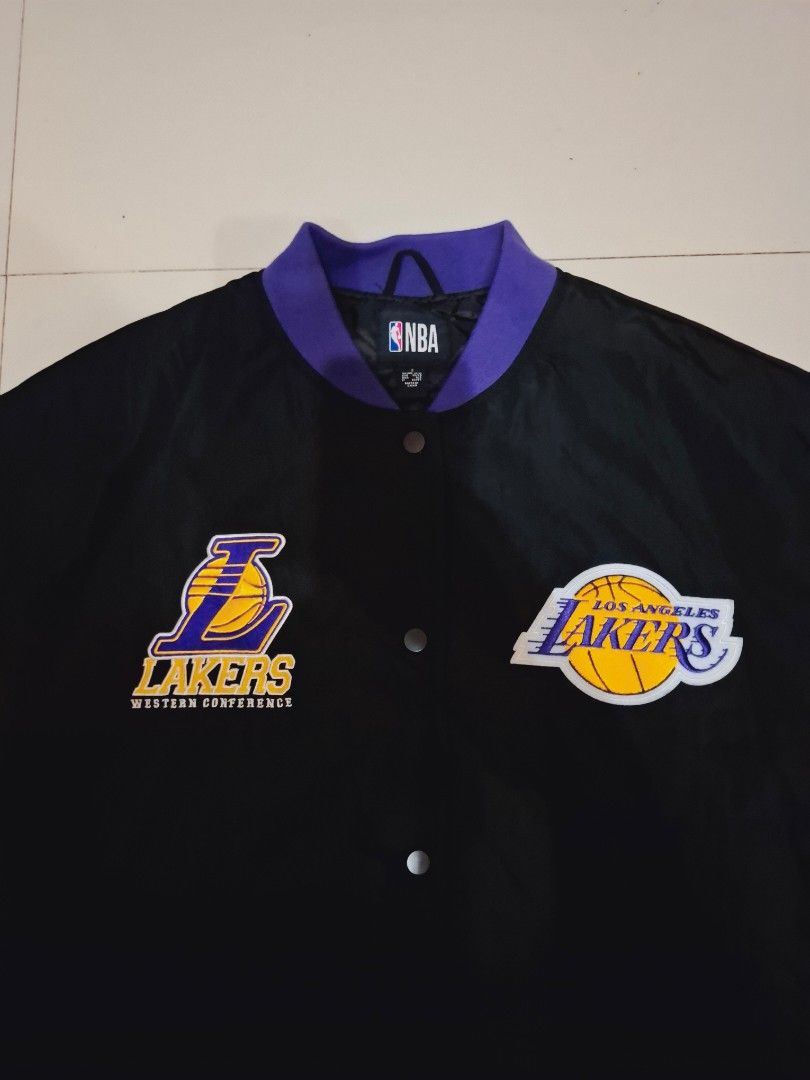 NBA × Primark Los angeles lakers varsity jacket (Category: Coats, Jackets and Outerwear) located in Narvacan. Submitted by jigger85_2ndaccount (Listing ID 1470488980, Image 2). Description: NBA x Primark Los Angeles Lakers bomber jacket like new 9.8/10 condition no issues size: small on tag UK size but dimes fit to medium,large , semi xl dimes: 23 x 27 can fit to large to semi xl bought in UK location: ilocos sur cab ship thru JNT or LBC.