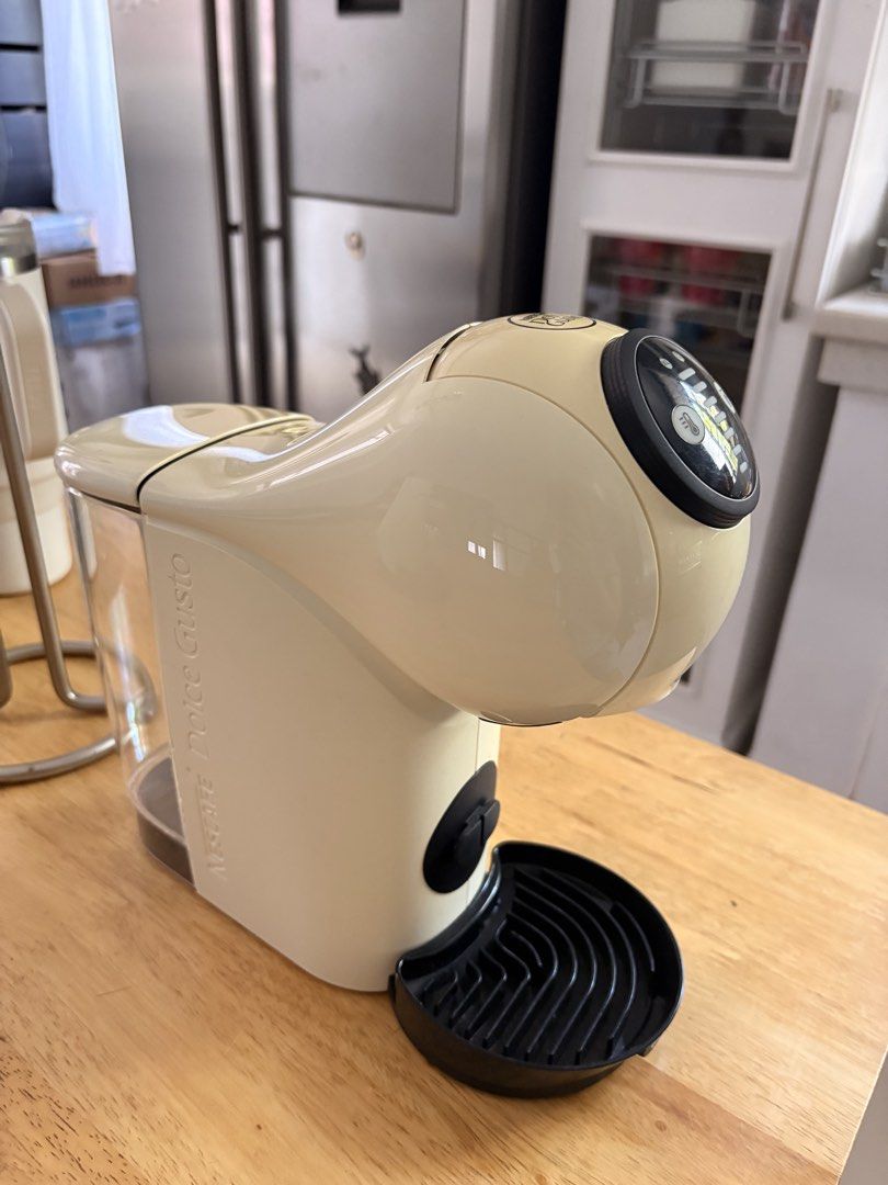 Nescafe Dolce Gusto Genio S Coffee Machine Cream (Category: Coffee Machines & Makers) located in Manila. Submitted by ch0431 (Listing ID 1470371670, Image 2). Description: Open for nego, make your offer - Model: Nescafe Dolce Gusto Genio S - Color: White but stained from being stocked - Condition: Clean and fully functional - Features: Intuitive digital control ring for volume and temperature adjustments - Design: Compact capsule machine with a c