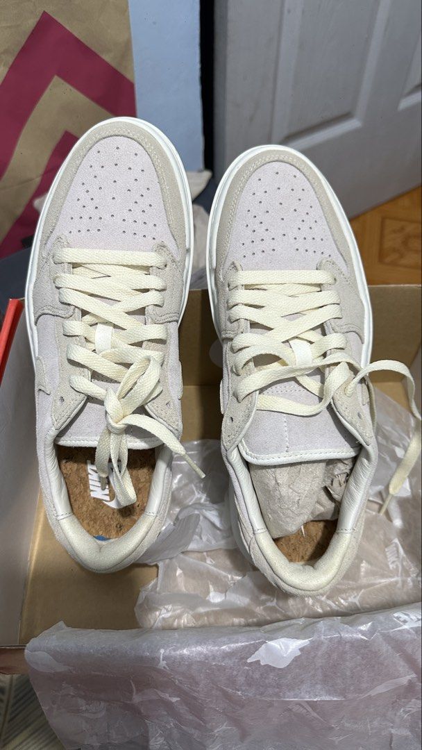 Nike Air Jordan 1 Elevate Low Neutral Grey Suede (Category: Shoe inserts) located in Mabalacat. Submitted by jsmng (Listing ID 1470517710, Image 1). Description: Nike Air Jordan 1 Elevate Low in neutral grey and suede finish. Thick platform sole design with cork insoles. Cream laces matched with soft beige tones. Bought from Shoe Game Manila. Original box included..