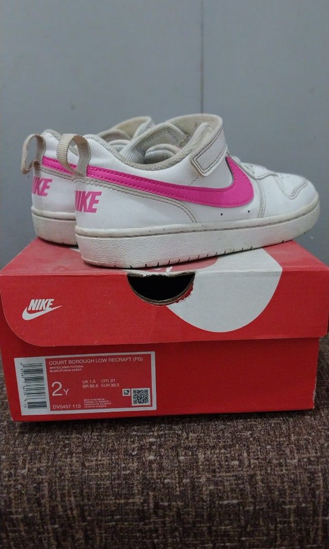 Nike Court borough Low (Category: Babies & Kids Fashion) located in Manila. Submitted by swiftdragon-3d5b (Listing ID 1470441248, Image 2). Description: Size 2Y VGUC Shipping thru Lalamove lang po.