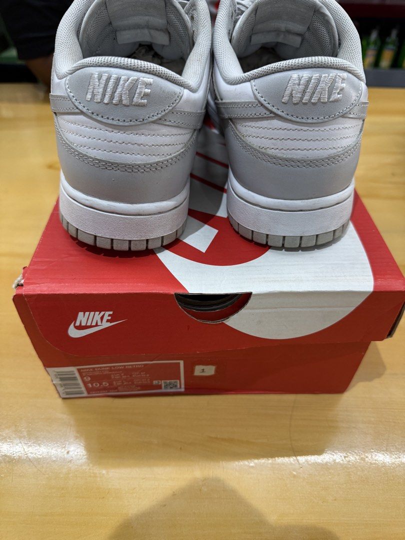 Nike Dunk Low Retro Grey Fog (Category: Sneakers) located in General Santos City (Dadiangas). Submitted by jrmyjrmyyy (Listing ID 1470462306, Image 2). Description: -Nike Dunk Low Retro (Grey Fog) -US 9 Men's / US 10.5 Women's - Inclusion: Original Nike red shoebox No issues. Need funds! Location: Gensan. Can ship nationwide .