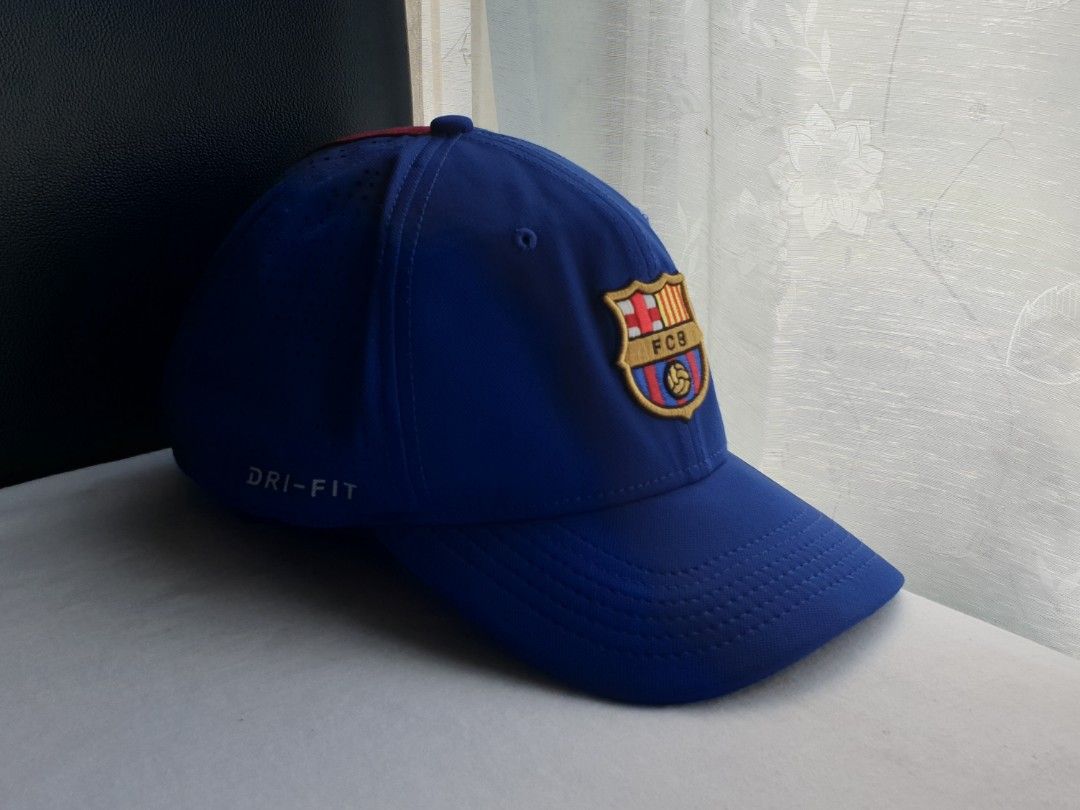Nike FC Barcelona Cap (Category: Caps & Hats) located in Quezon City. Submitted by WasalakTwo (Listing ID 1470414428, Image 2). Description: Bought in Korea Goodcondition Clean and presentable One size fits most Open for delivery nationwide.