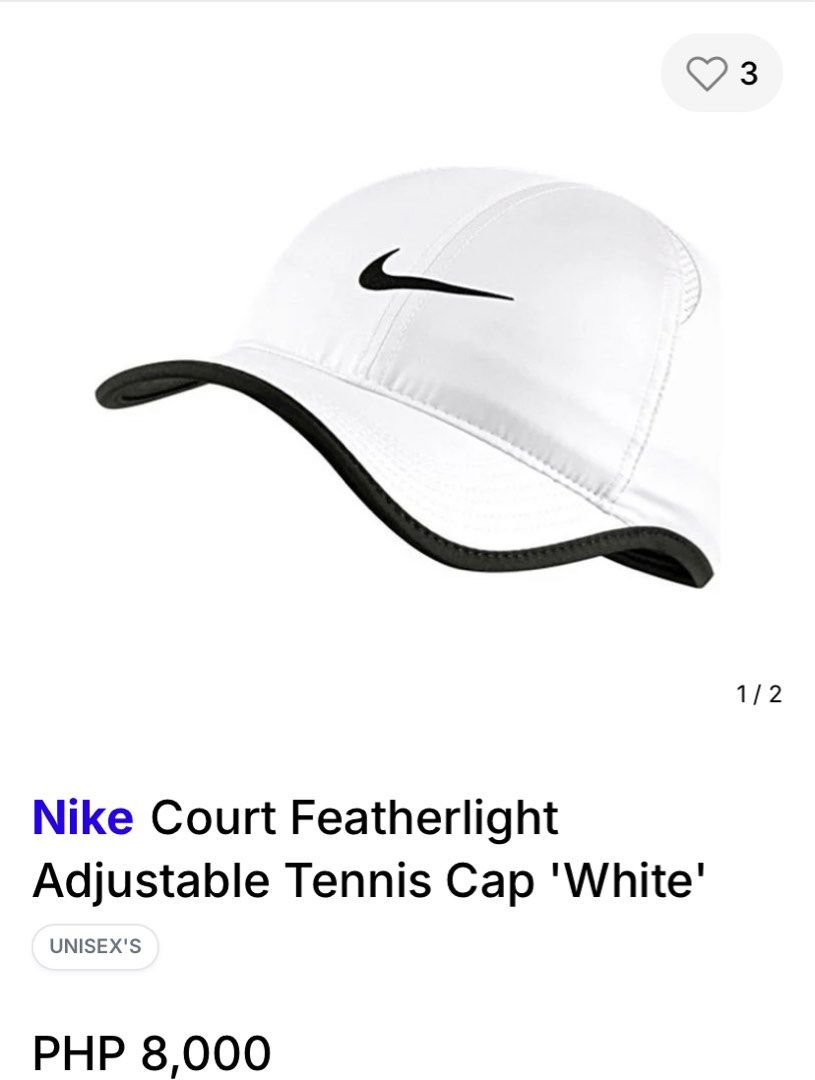 Nike Golf Cap (Category: Caps & Hats) located in Naga. Submitted by wanderingtreasures.ph1 (Listing ID 1470464475, Image 2). Description: Nike Unstructured Cap Condition 9.8/10 Color rate 10/10 Authentic Drifit Sweat-wicking fabric Stretchable Adjustable strapback Rubberized logo Featherlight vents on the head to keep you stay cool OSFA No issues (need wash) php + sf 📩.