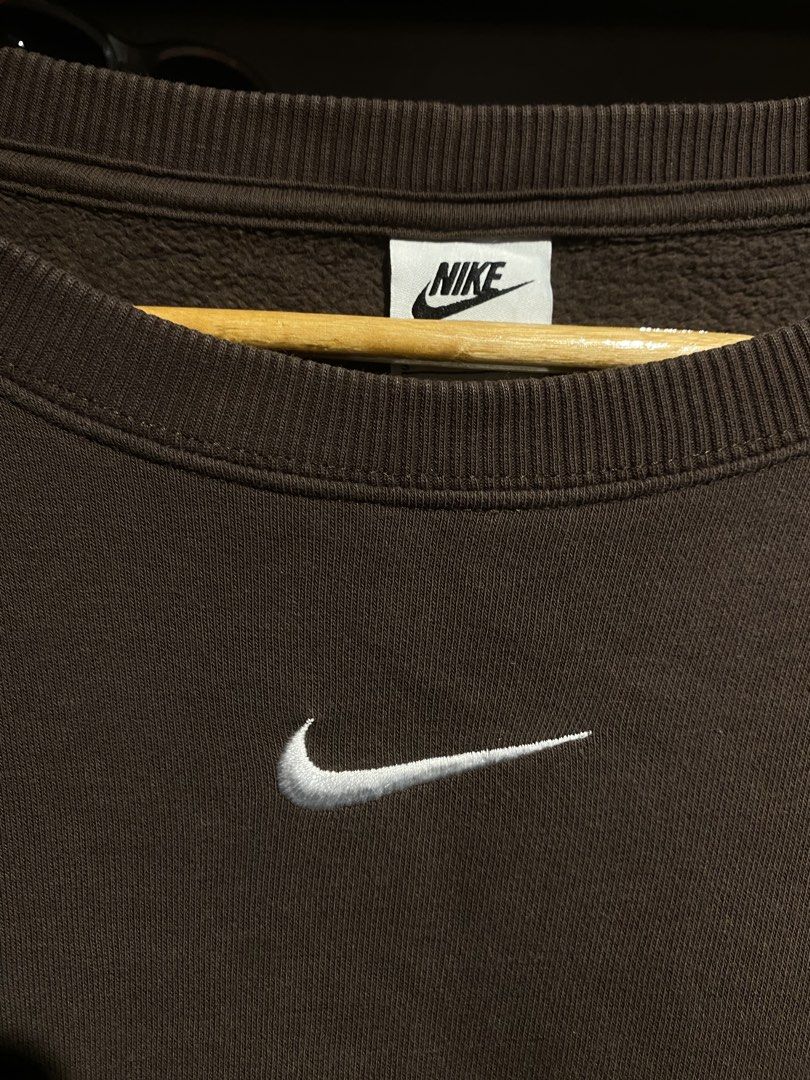 Nike mid swoosh sweater (Category: Coats, Jackets and Outerwear) located in Cebu City. Submitted by griftandgrind (Listing ID 1470459818, Image 3). Description: Nike mid swoosh sweater Excellent condition no issue Color rate: 9.5/10 Size S on tag best fit L (24W 26L) Details already posted 785 ship .