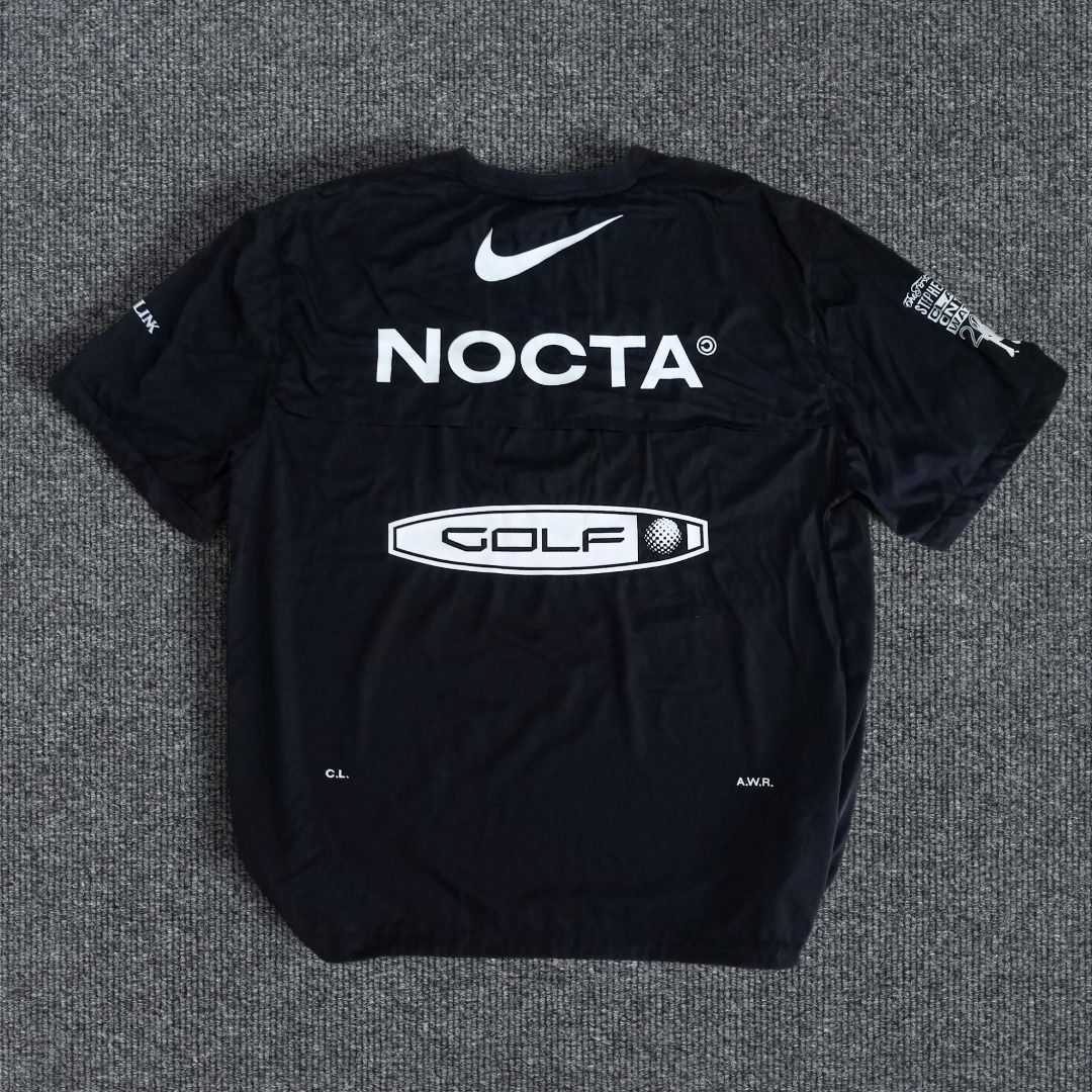 Nike NOCTA Golf Black Drifit Tee (Category: Tshirts & Polo Shirts ) located in General Santos City (Dadiangas). Submitted by collection_9500 (Listing ID 1470543296, Image 2). Description: Nike NOCTA Golf Black Drifit Tee 24 x 29.5 XLarge Excellent to Asnew Gensan loc Pm for inquiries All are thrifted items and needwash.
