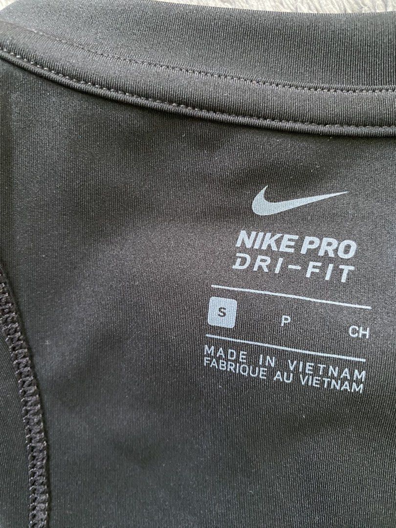 Nike Pro Dry Crop Tank Top (Category: Activewear) located in Cebu City. Submitted by markvoid (Listing ID 1470487136, Image 3). Description: Nike Pro Dry Crop Tank Top >Brandnew >Color Rate: 10/10 >Color May Vary Due To Light >Width: 13.5 >length: 15 >Size: Small >Price+SF >MOP: Gcash/Bank Transfer >Shipping: J&T Mandaue City.