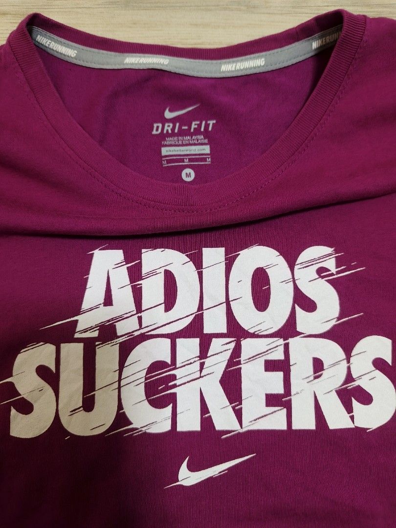 Nike Running dri fit shirt adios (Category: Shirts) located in Siniloan. Submitted by talktotheroses (Listing ID 1470481871, Image 2). Description: like new no issue.