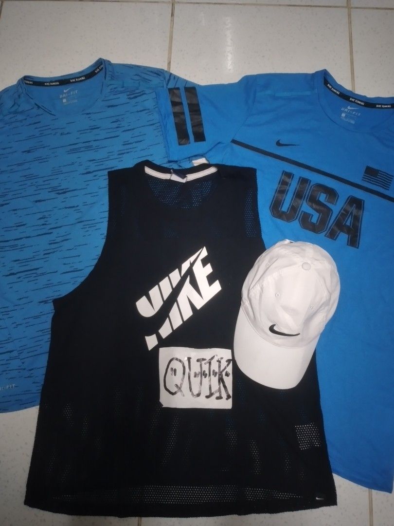 Nike running gears 🔥 (Category: Activewear) located in Manila. Submitted by quikh.3018 (Listing ID 1470349239, Image 2). Description: as pack as pack ‼️ 4 in 1 Nike running gears 🔥 medium fit 📍 all in excellent condition 👍 999 only 👌 Muntinlupa location 📍.