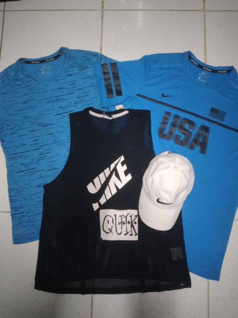 Nike running gears 🔥 (Category: Activewear) located in Manila. Submitted by quikh.3018 (Listing ID 1470349239, Image 1). Description: as pack as pack ‼️ 4 in 1 Nike running gears 🔥 medium fit 📍 all in excellent condition 👍 999 only 👌 Muntinlupa location 📍.