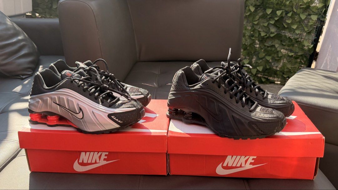 Nike Shox R4 Aspack (BOTH AUTHENTIC) (Category: Sneakers) located in Manila. Submitted by thirdy.ducusin (Listing ID 1470492988, Image 1). Description: Both 9 WMNS/8 MENS Used Twice Good as New 4k Each 7k Aspack Shipped Money back if proven fake Pairs will not disappoint close to new.